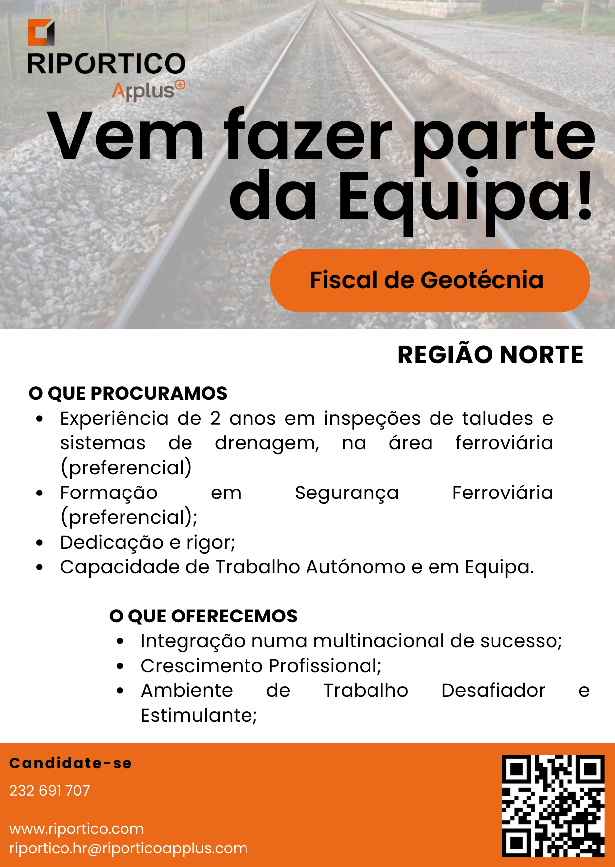 Contratamos Fiscal de Geotécnia