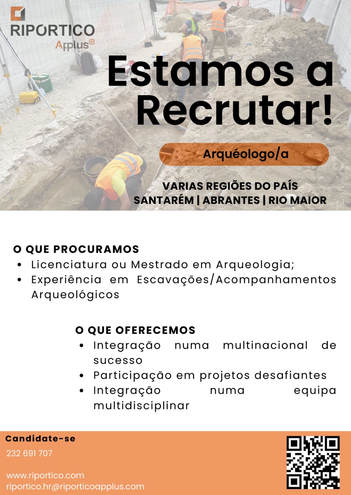 Arqueólogo/a ou Técnico/a de Arqueologia