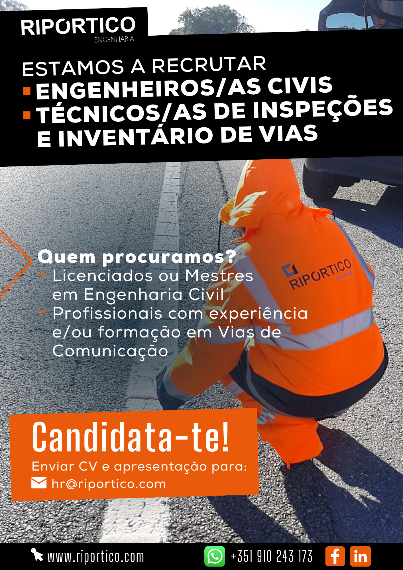 Técnico de Inspeção e Inventário de  Vias