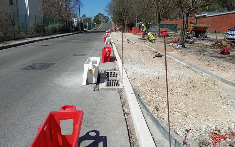 Riportico fiscaliza obra de construção da ciclovia entre o Parque de Campismo de Lisboa e a rotunda de Pina Manique