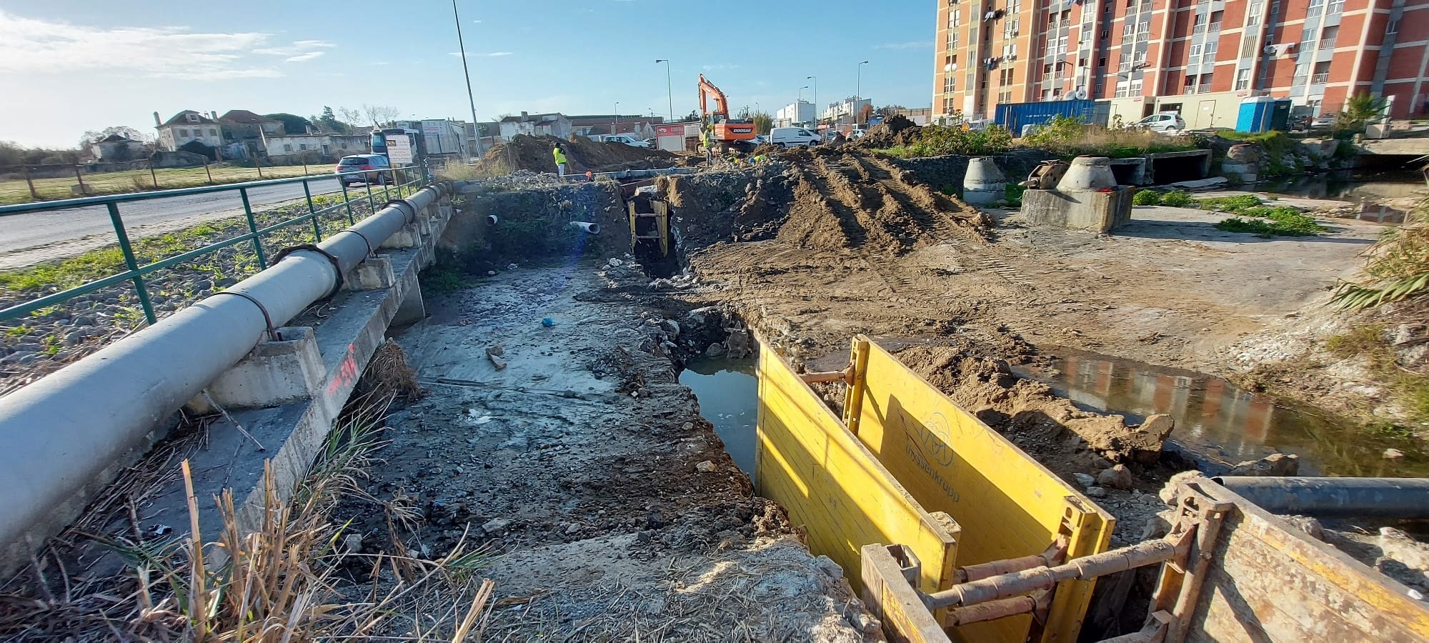 Riportico Engenharia fiscaliza obra de beneficiação do Emissário de Corroios do Subsistema da Quinta da Bomba